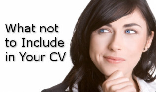 what to avoid in a CV